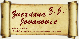 Zvezdana Jovanović vizit kartica